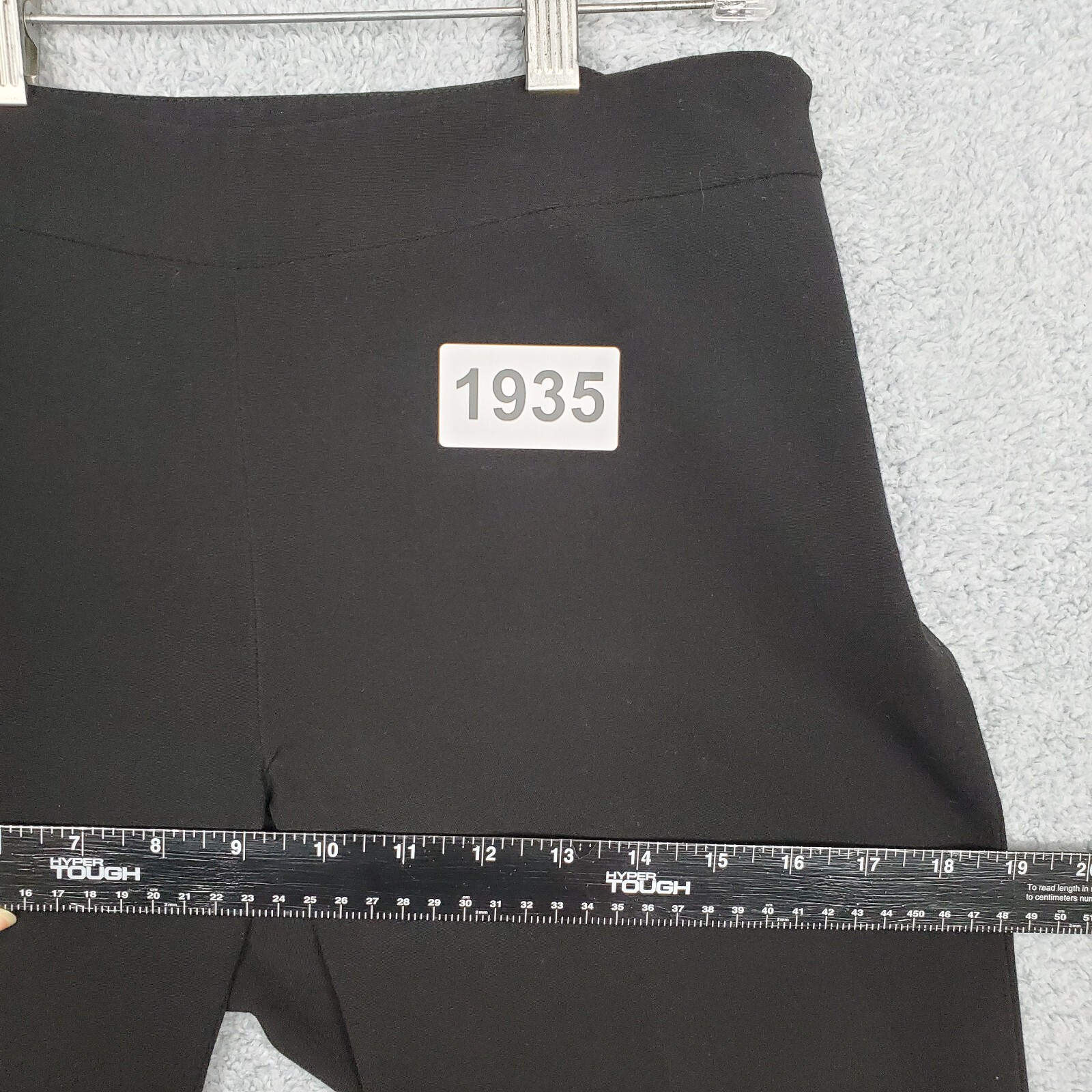 ECI Womens Pants Sz 2 Black Straight Leg Mid Rise W29 x L32 Side Zip Poly Rayon