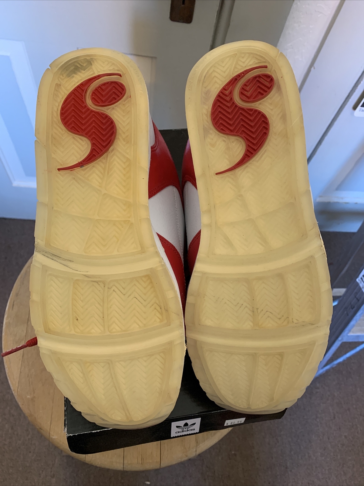 DVS shoe Company Prophet Samples Size 9 White/red Clear Soles