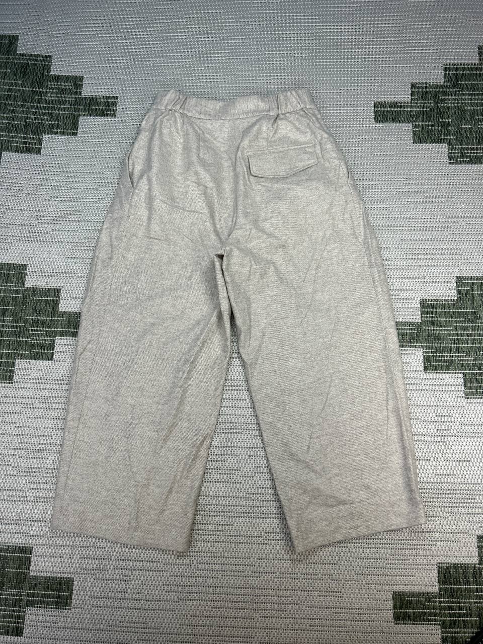 Cos Pleated Wide Leg Cropped Pants Womens 6 Beige Wool High Rise Business Formal