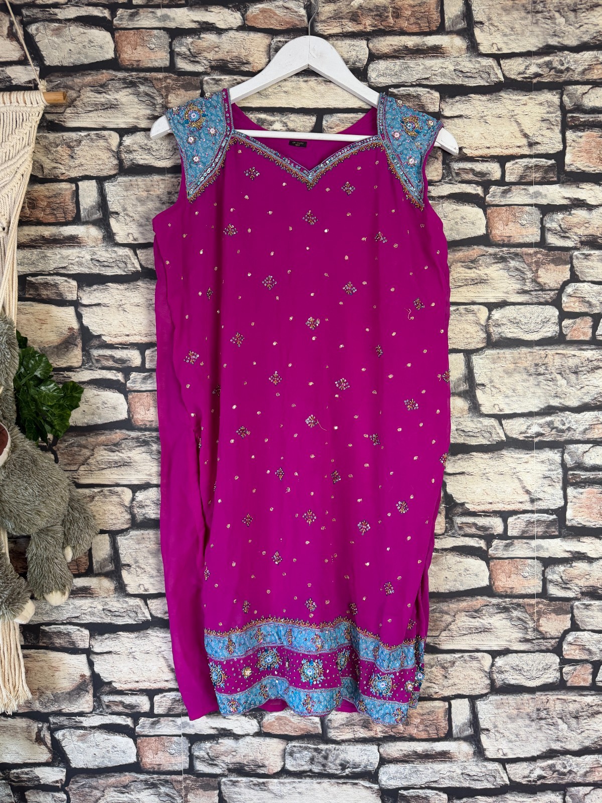 3x Asian Indian tunic kurti kurta style tops Large / 40 inch chest kameez dress