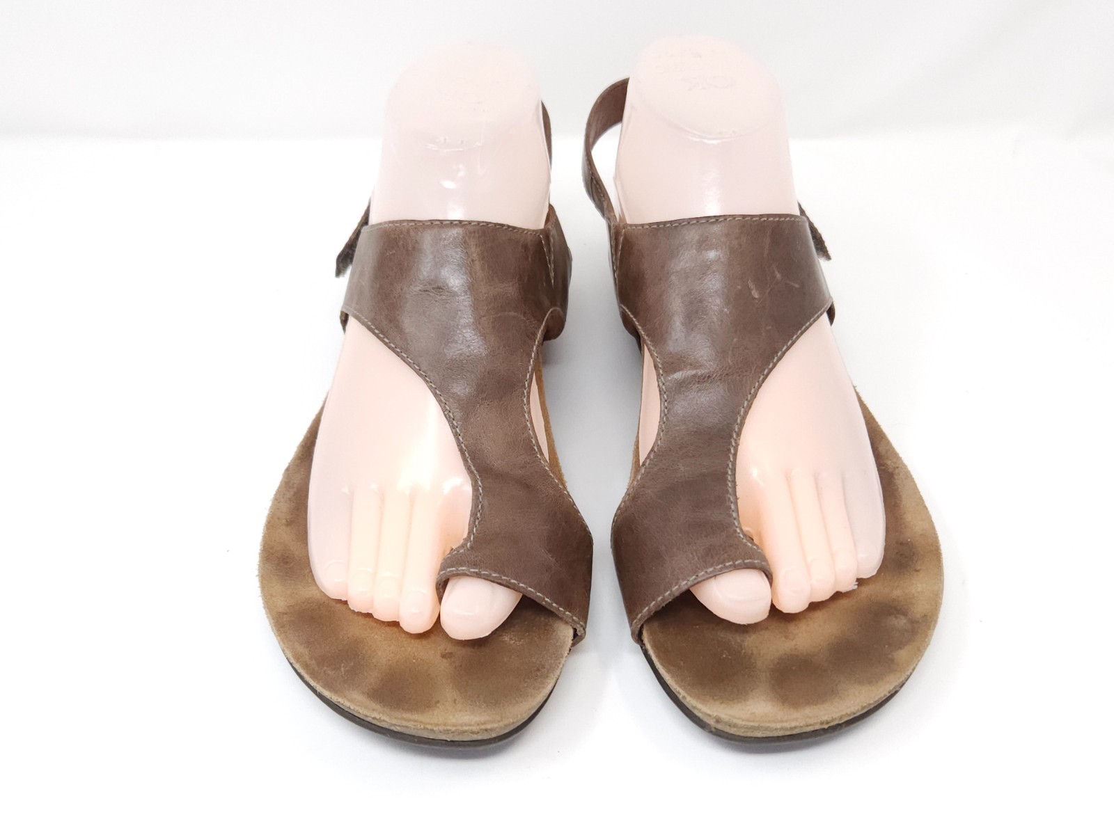 Dansko Reece Toe Loop Sandals Brown Slingback Leather EU 40 US 9.5 – 10 Women’s
