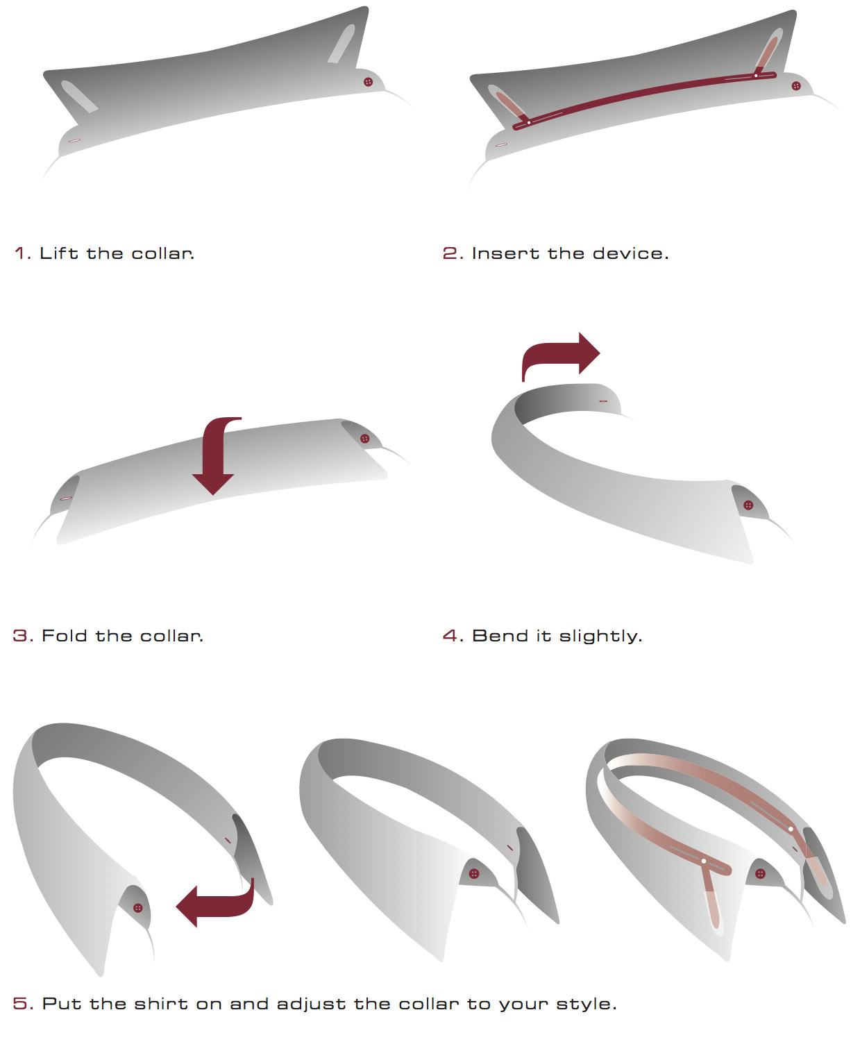 The Sharp Collar Set (4 units) – collar stays