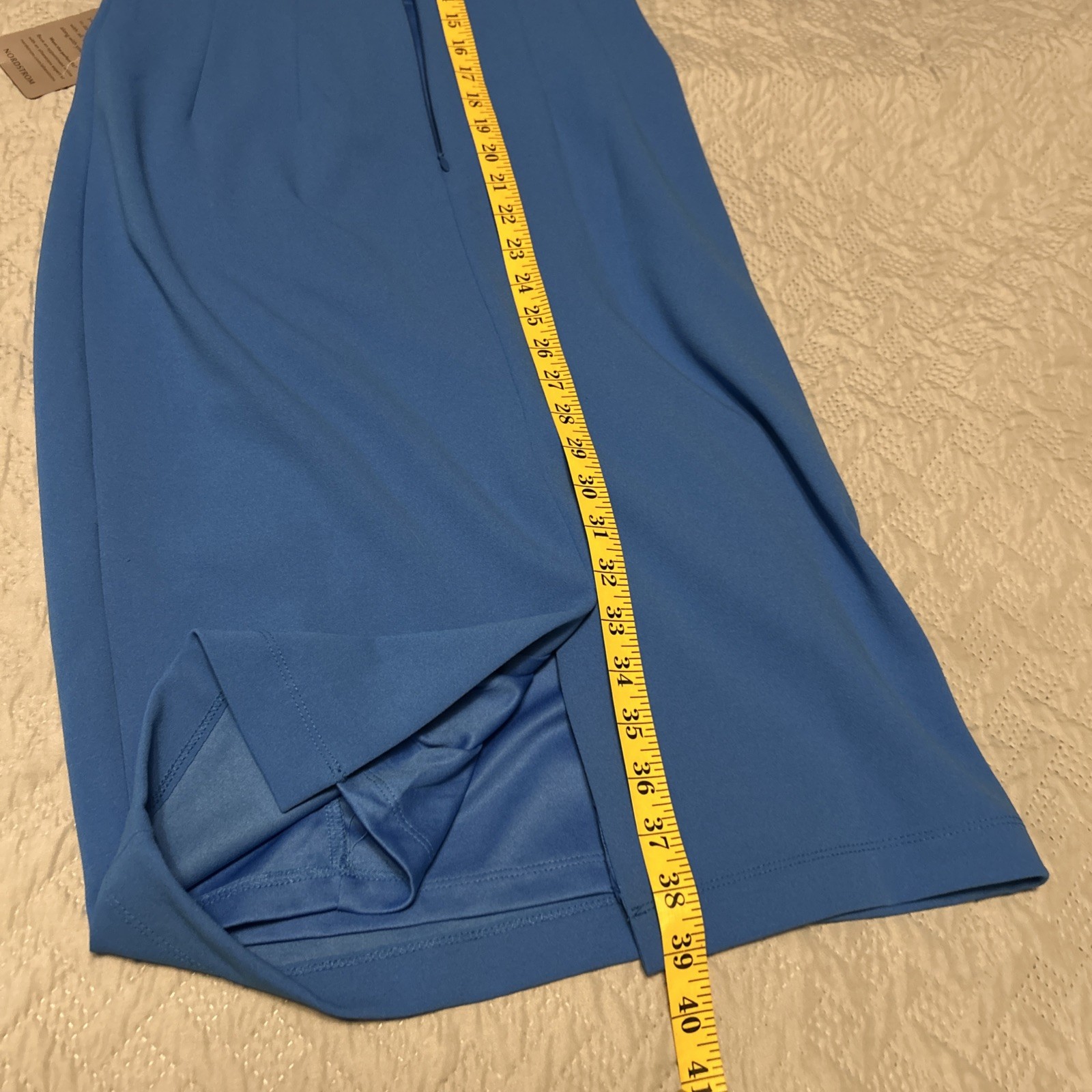 Maggy London Blue Tie Neck ocean blue Dress RN 58142 NWT Women’s Size 0