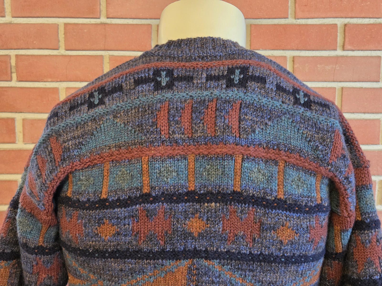 Quill’s Woollen Market 107cm 42in Large Ireland Wool Chunk Knit Heavy Sweater