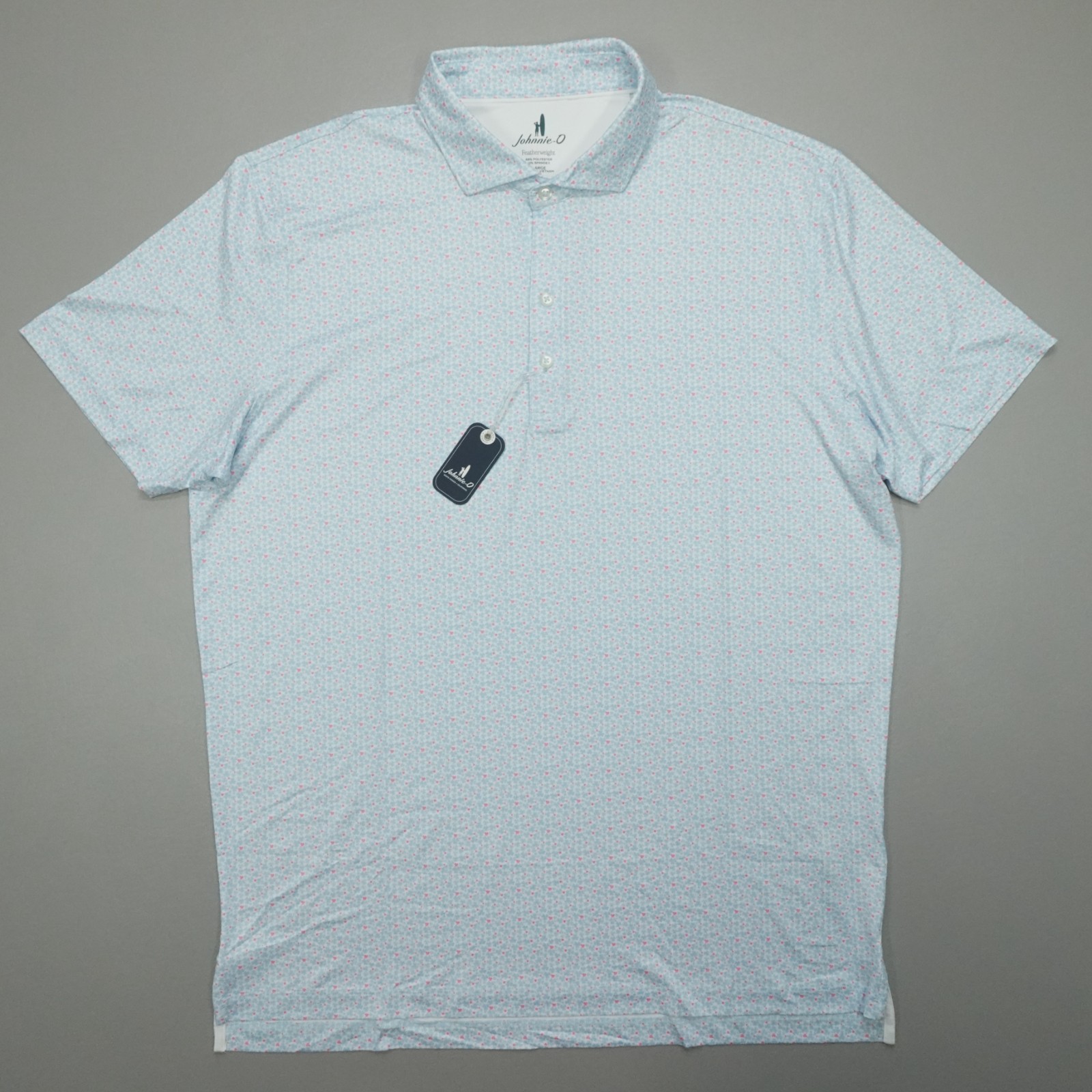 Johnnie-O Men’s Kona Four Leaf Clover Featherweight Golf Polo NWT $110