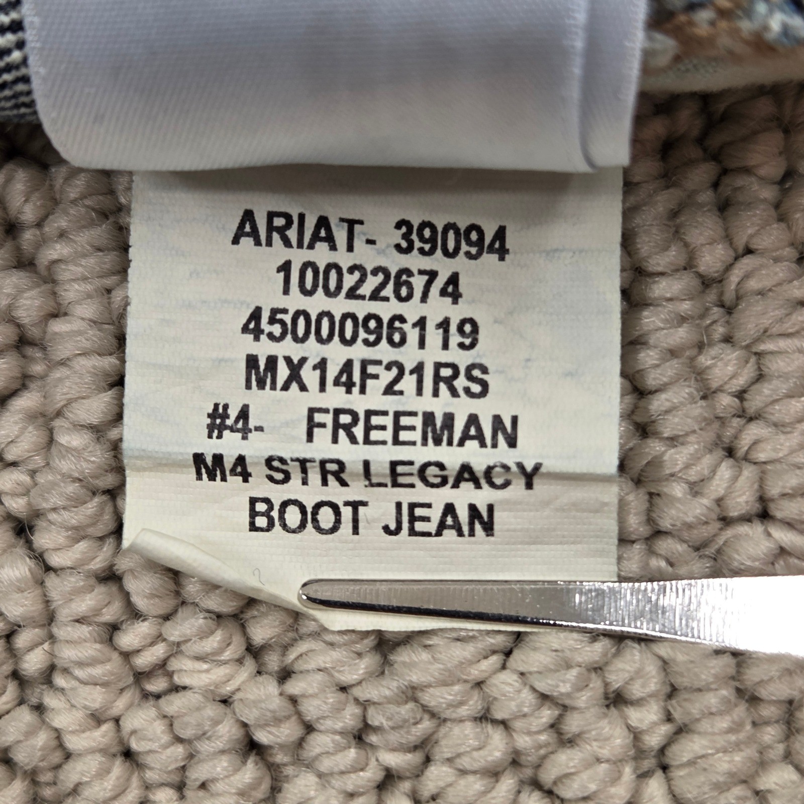 Ariat M4 Legacy Relaxed Boot Cut Jeans Mens 36×32 Dark Wash