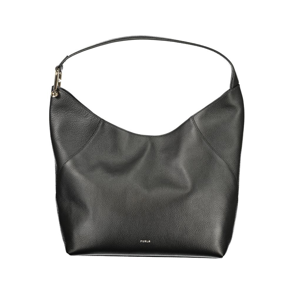 Furla Nero Pelle Women Shoulder Bag 100% Authentic