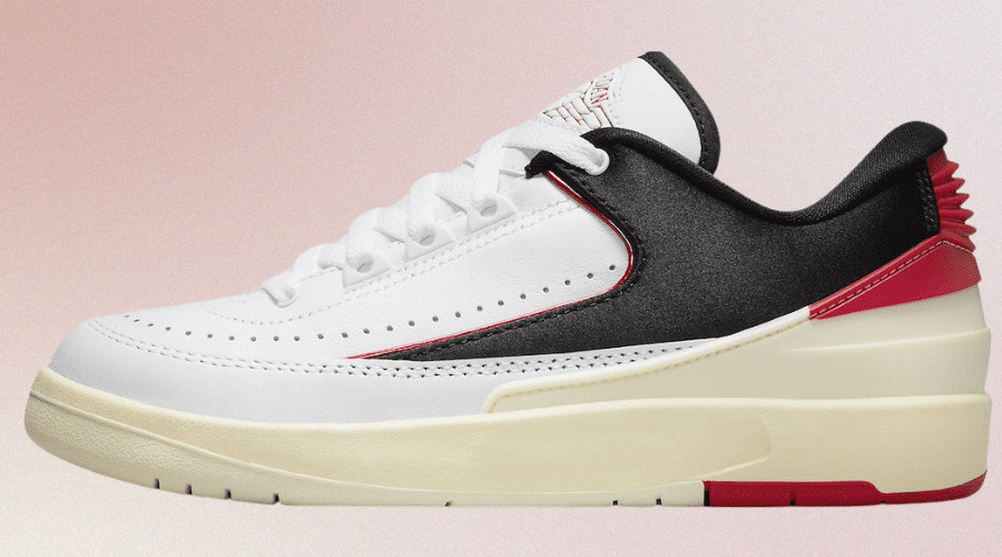 The Air Jordan 2 Retro “White,” “Black,” “University Red” womens 10.5 mens 9