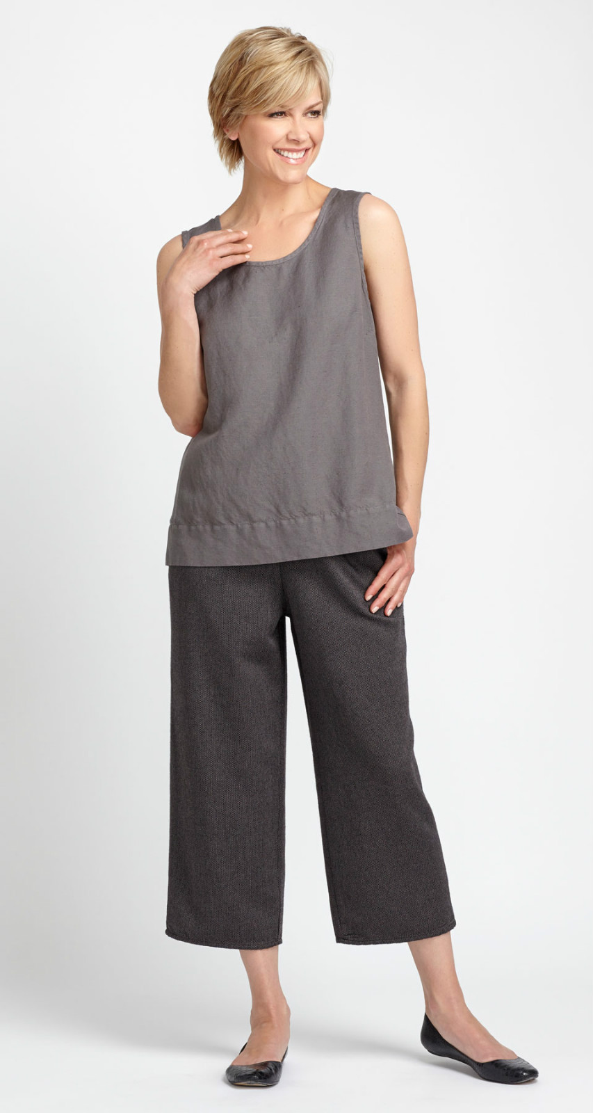 Fall FLAX 2013 Ponte di Roma HEMMED TANK 1G, 2G, 3G – KNIT – NEW