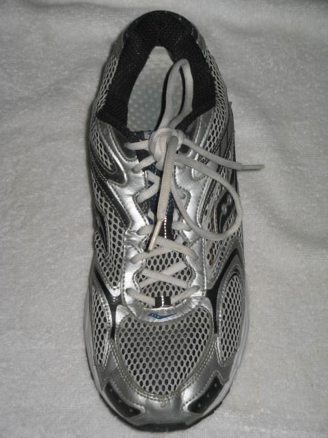Saucony Grid Cohesion 3 Mens 11.5 Running Shoes Silver Blue Black Gray 25042-14