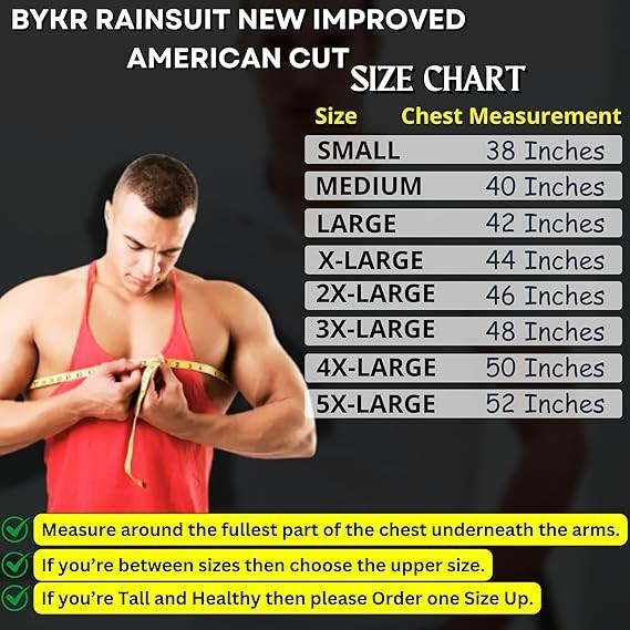 Waterproof Outdoors Motorcycle Rain Suits for Men & Women Cycling 2-Piece Bre…