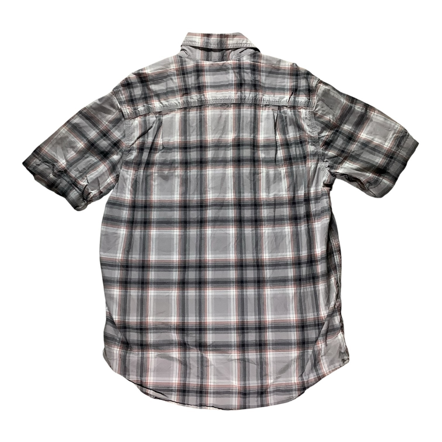 Carhartt Bozeman Montana Plaid Pearl Snap Shirt Men’s Size L Short Sleeve (241)