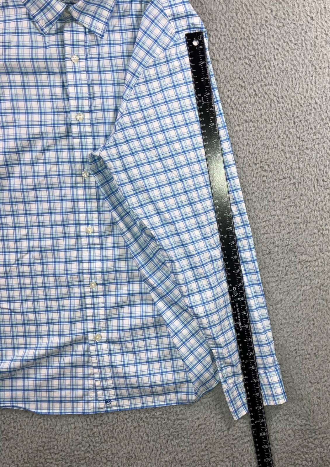 Vineyard Vines On The go Performance Shirt Men XL Button Down Plaid Long Sleeve