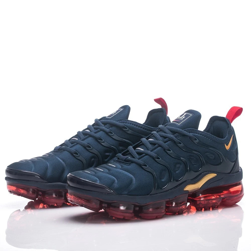 Nike Air VaporMax Plus Navy Gold Red Unisex Air Cushion Running Sneakers