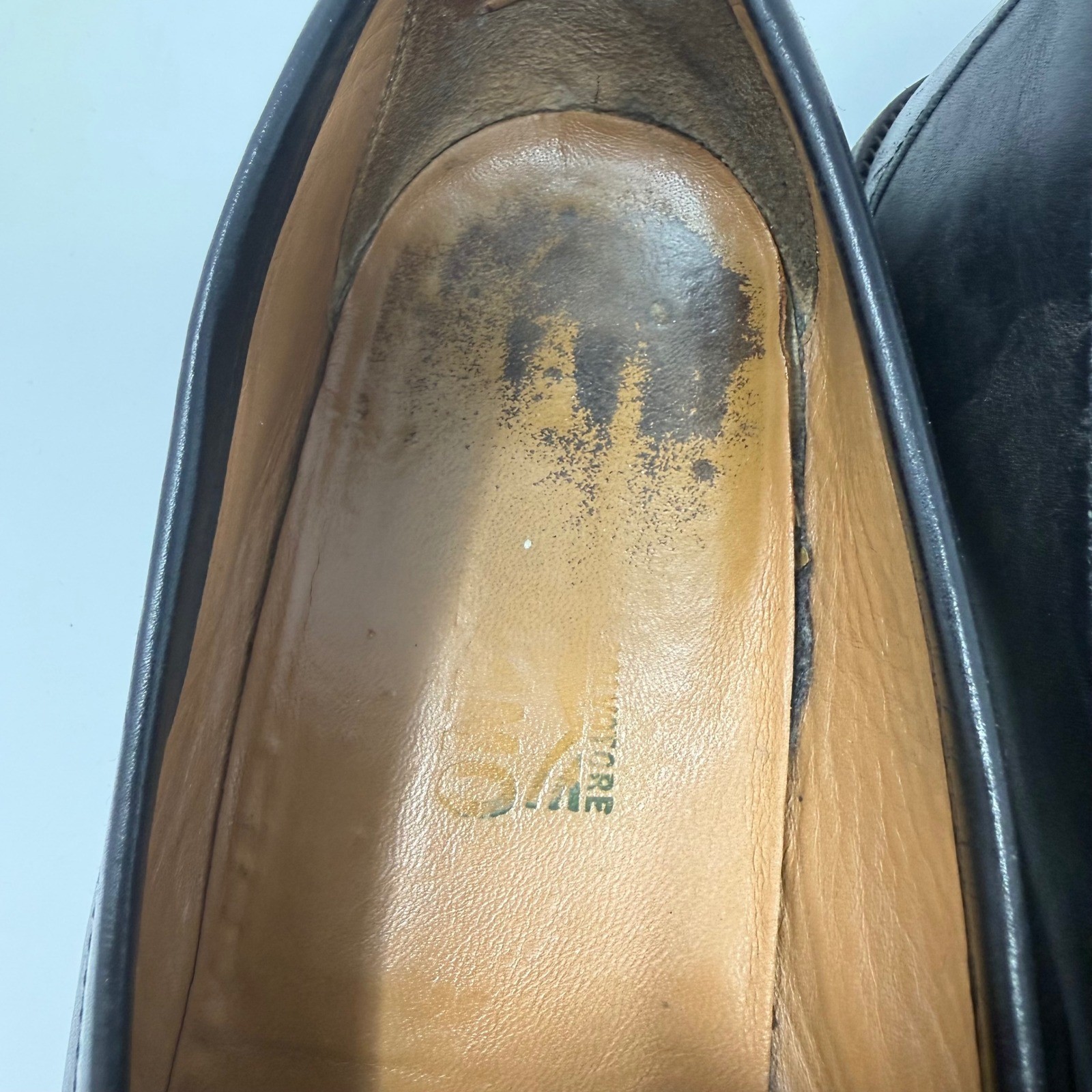 Salvatore Ferragamo Mens 11.5 Black Leather Gancini Bit Loafers FLAW