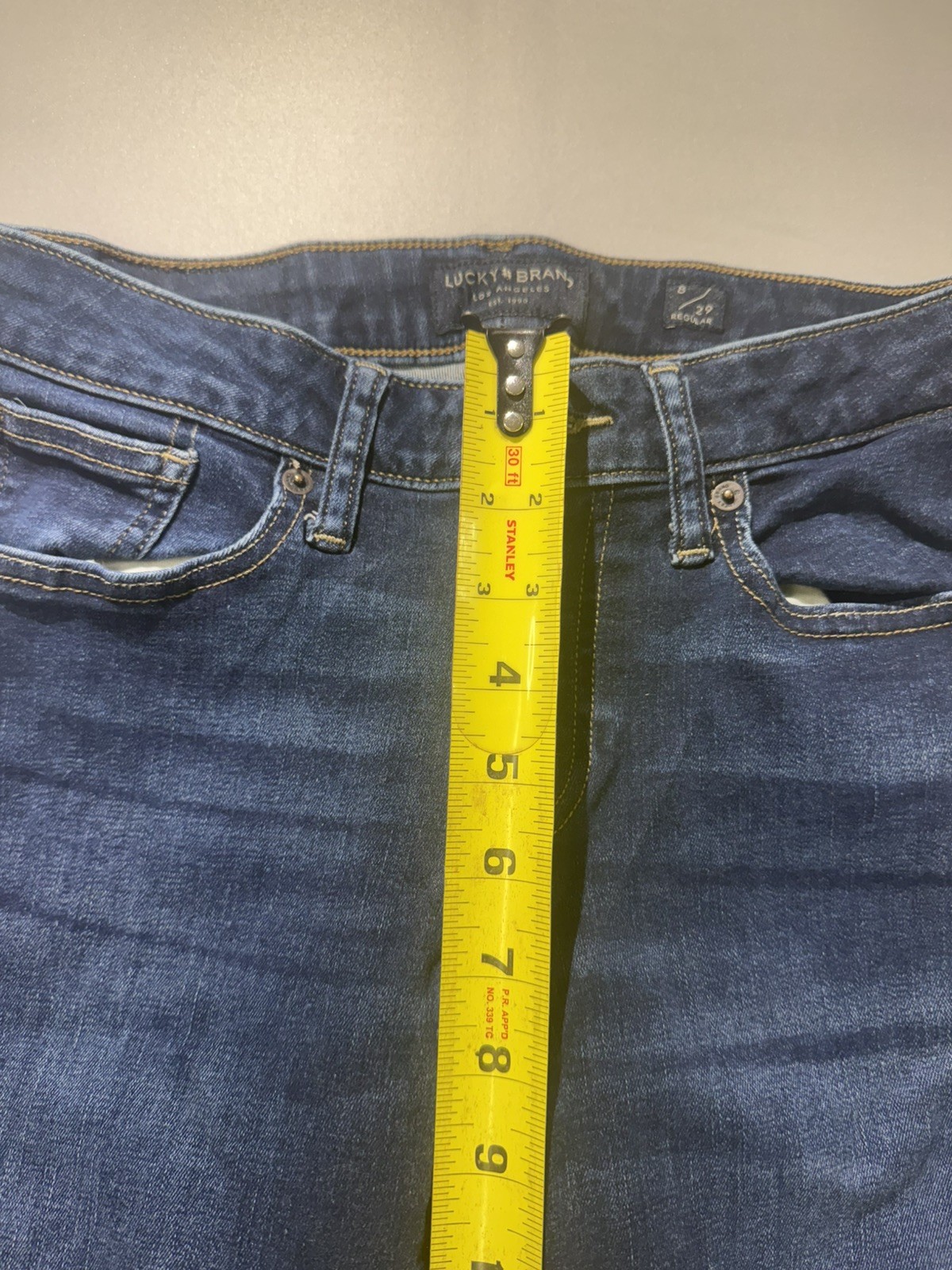 Lucky Brand Womens Dark Wash Denim Mid Rise Skinny Ankle Jeans Size 8/29