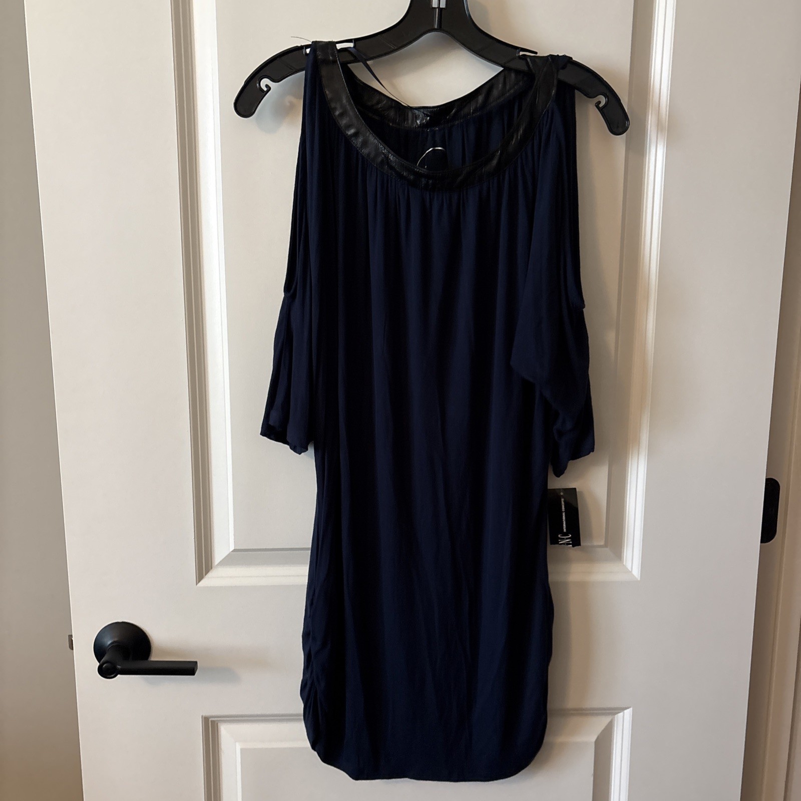 INC. International Concepts Ladies Size XL Deep Blue Short Sleeve Shirt, New