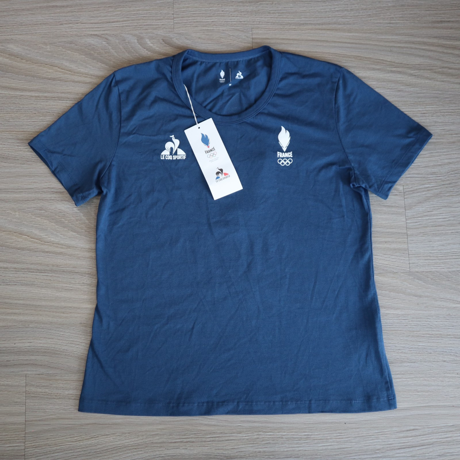 Le Coq Sportif Olympics Women’s France Paris T-Shirt Medium M 2024 NEW Tags