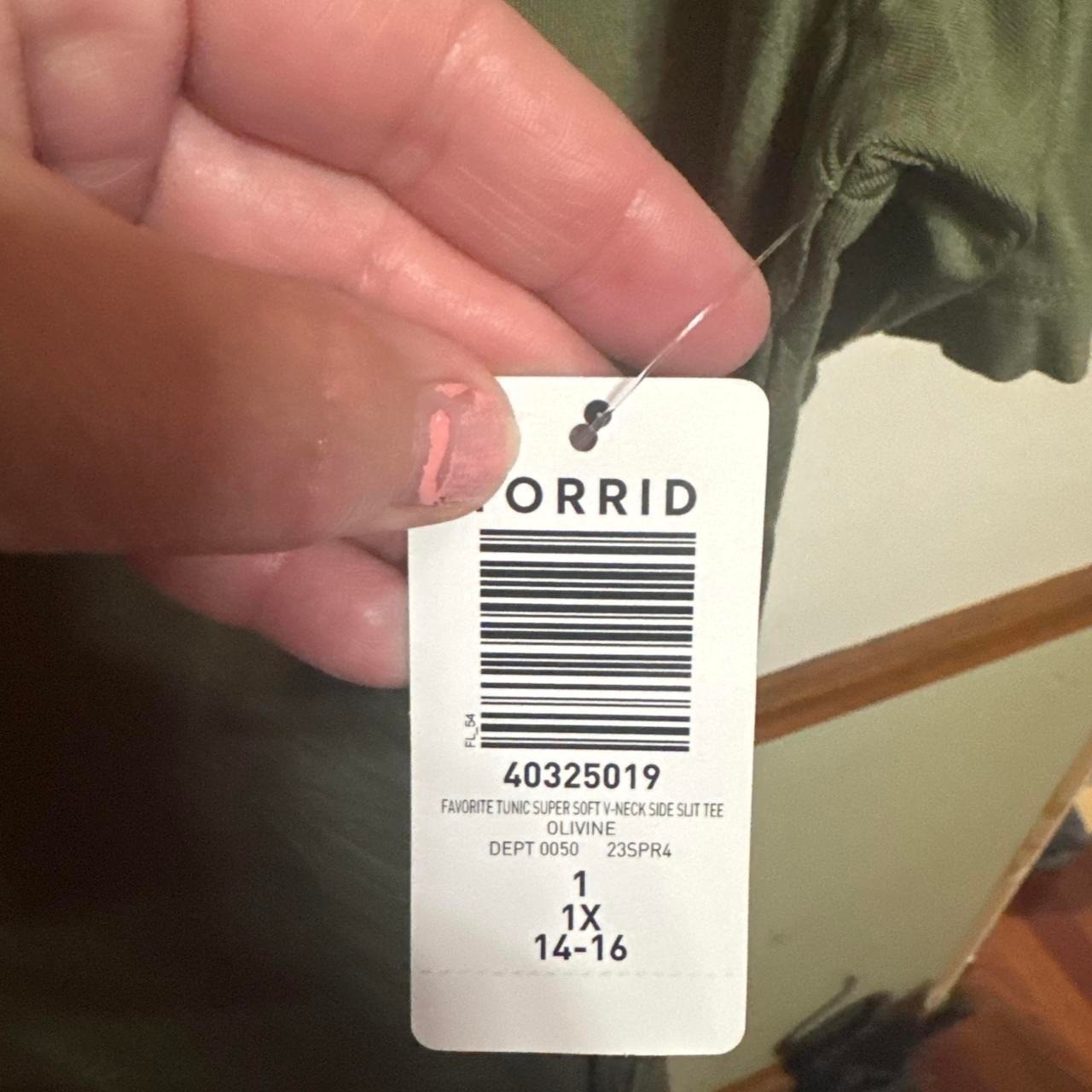Torrid Green plus size side slit top NWT size 1
