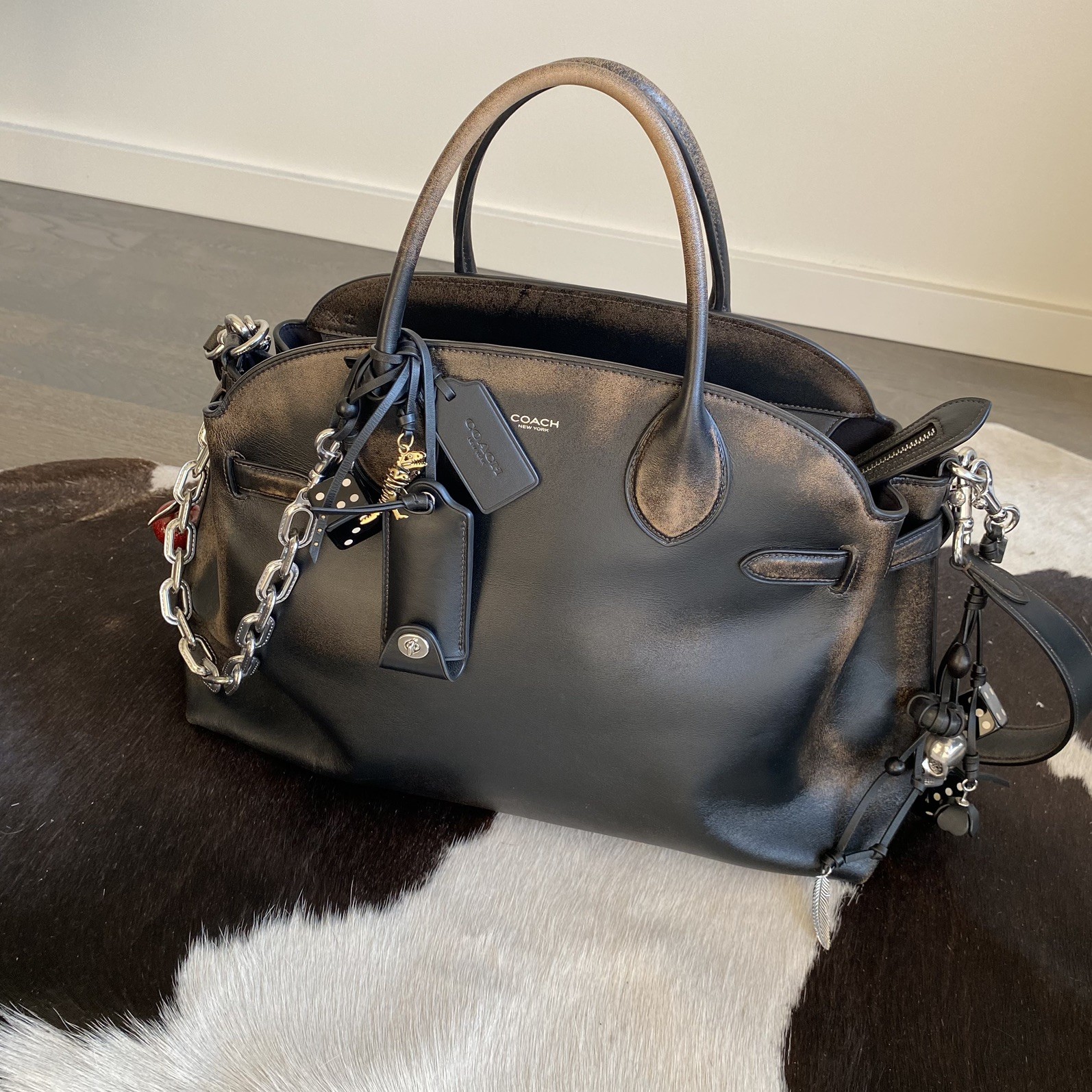 Coach Soft Empire Carryall Bag 40 In Loved Leather