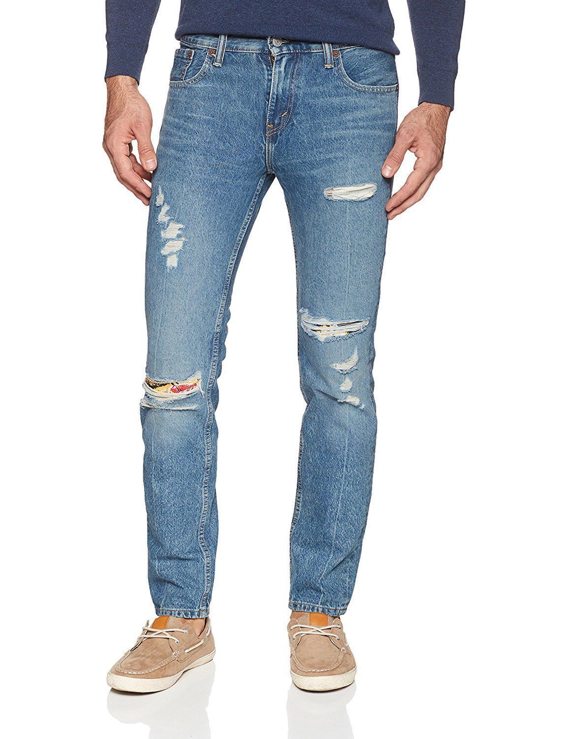 Levi’s Strauss 511 Men’s Destroyed Distressed Slim Fit Stretch Jeans 511-2742