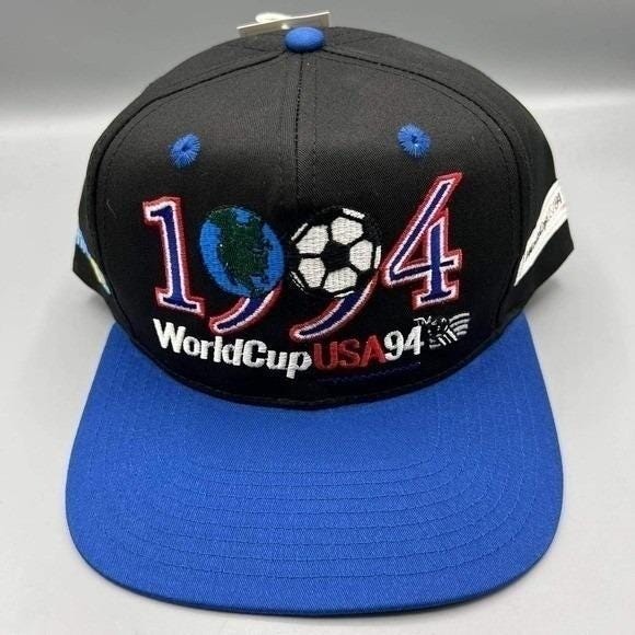 Vintage World Cup USA Hat Men 1994 Soccer Sverige Twins Enterprise Snap Back New