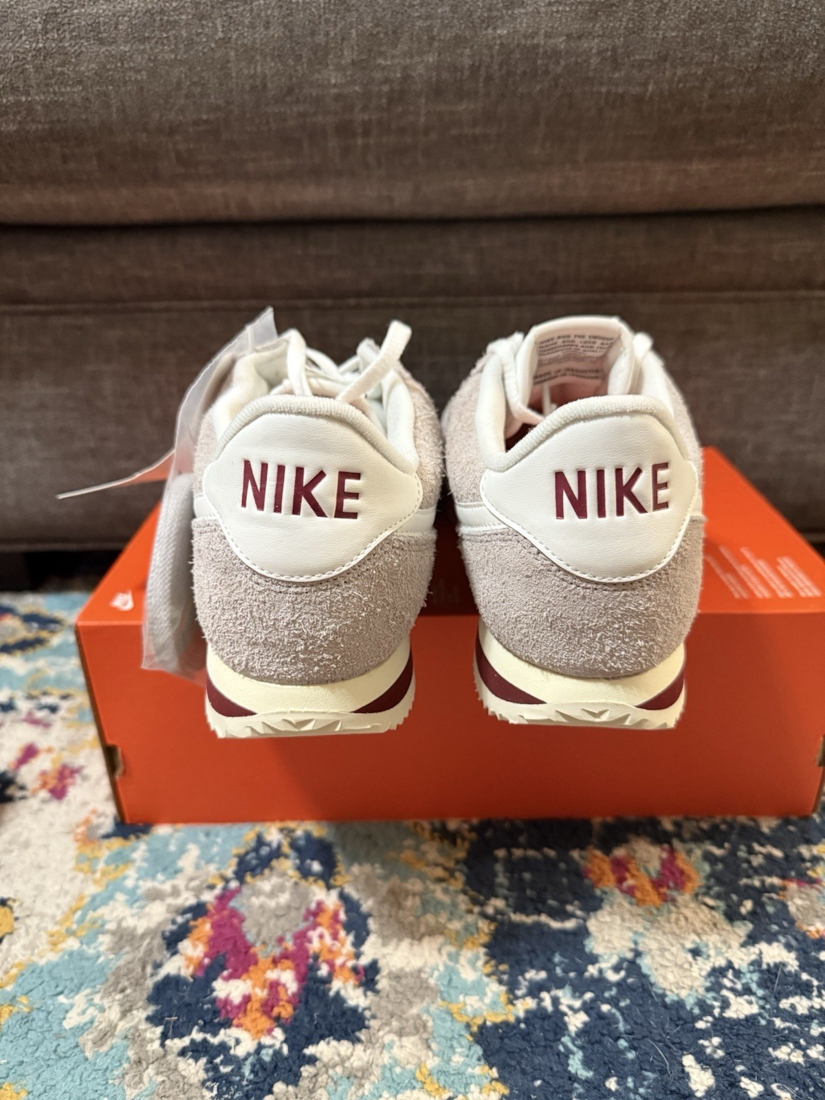 Size 8 – Nike Cortez SE College Grey Team Red