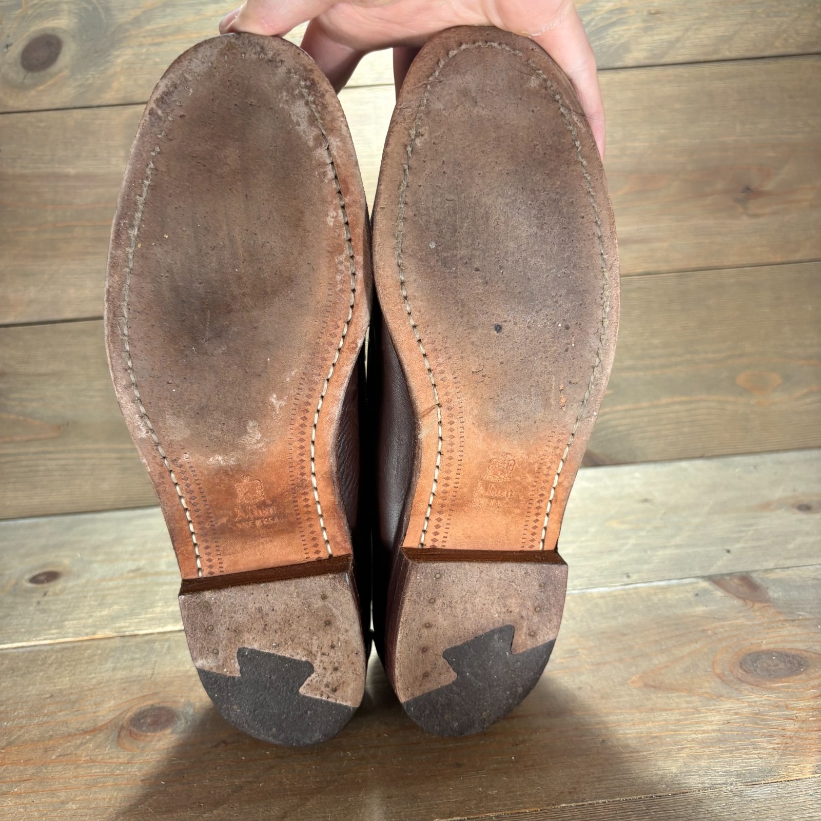 Alden Mens size 7.5 shoes Brown Leather Tassel Cape Cod loafers