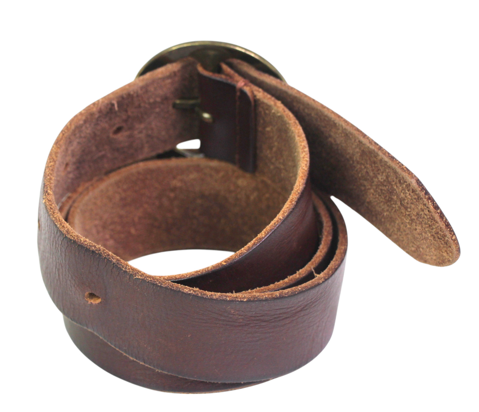 Treasure & Bond BROWN REAL LEATHER 1 3/8″Wd CASUAL DRESS WOMEN’S BELT Sz S (B47
