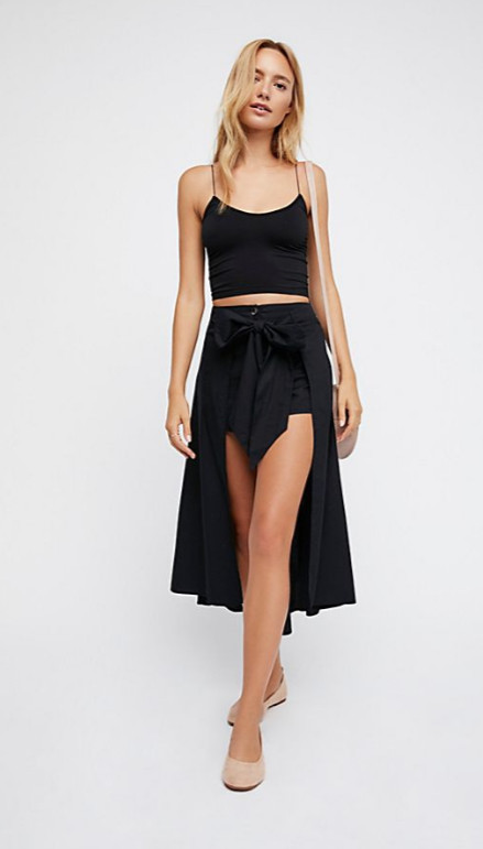 Free People Intimately Skinny Strap Brami Cami Top Black XS/S-M/L $28|FF-209