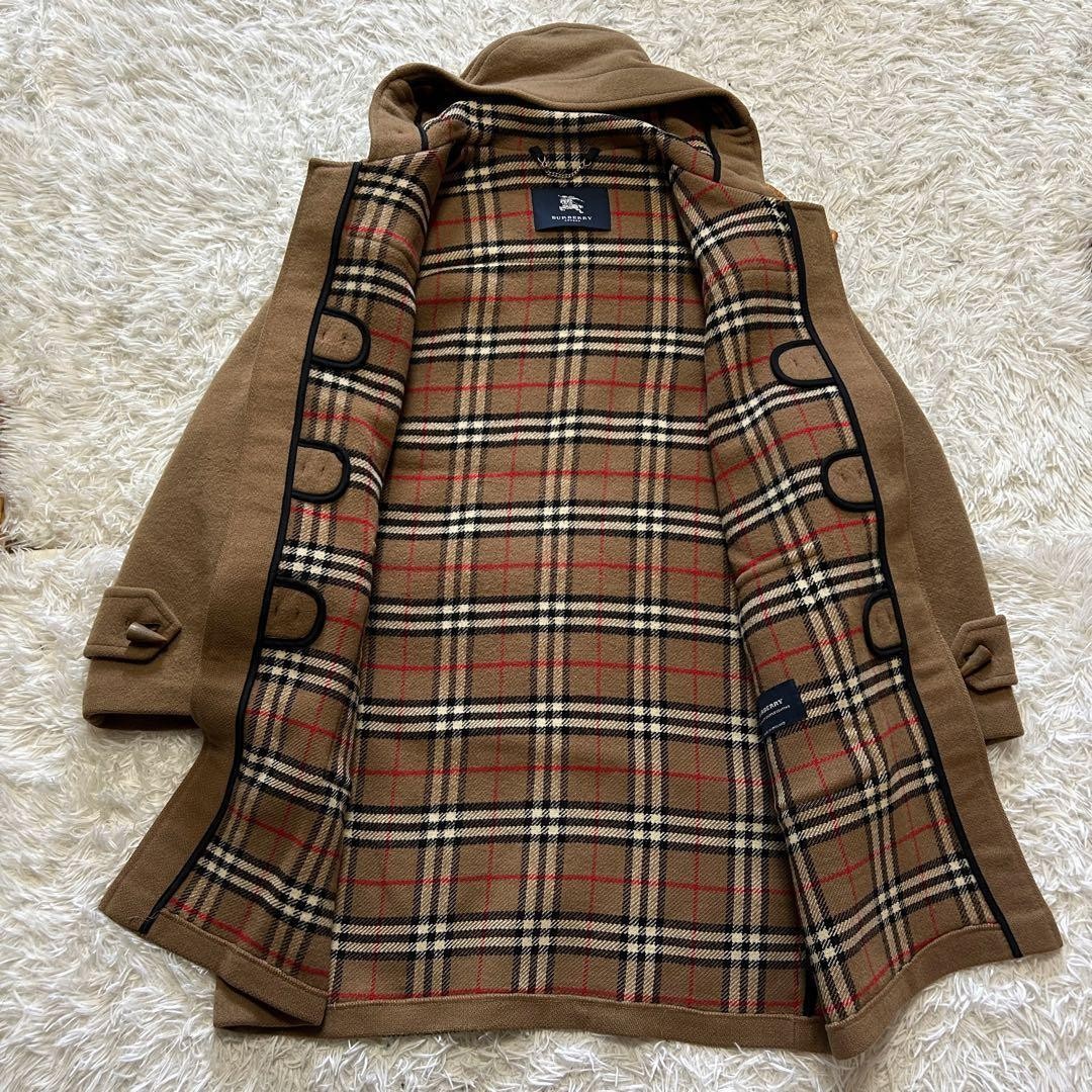 Burberry London Duffle Coat British Wool Nova Check