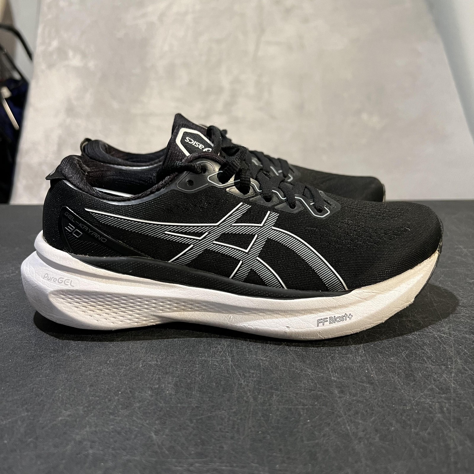 Asics Gel Kayano 30 Running Shoes Womens 6.5 Black Stability Sneakers 1012B357
