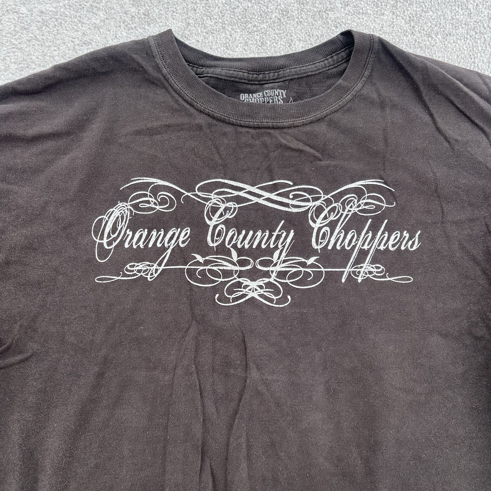 Vintage Orange County Choppers Black Shirt Mens XL Biker Sword Snake