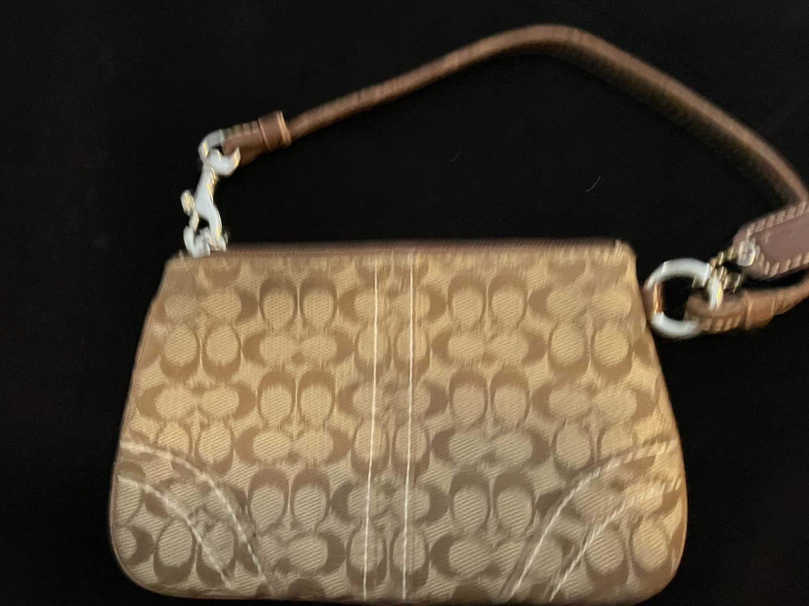 Coach brown wringlet 4 by 6 inches