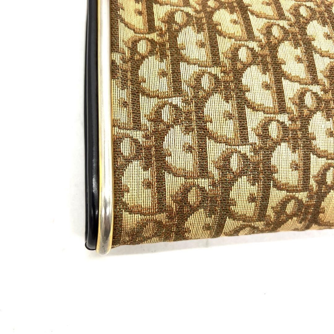 DIOR Shoulder Bag Trotter Canvas Brown Vintage Authentic From Japan