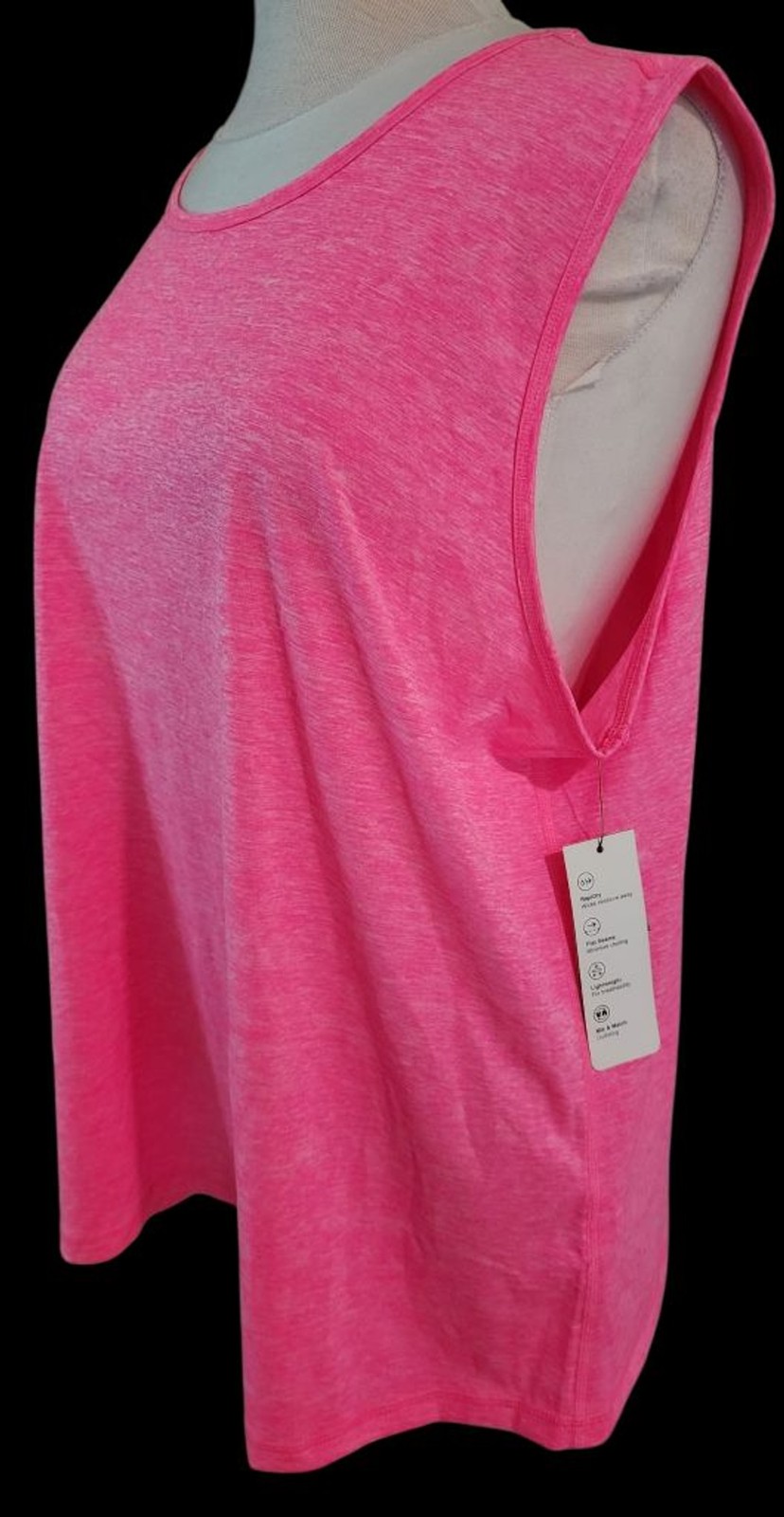 Ideology 3X Pink Sleeveless Tank Top Women’s Plus Activewear Athletic Shirt NWT