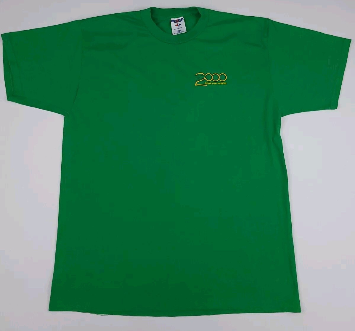 Vintage 90s Quarter Horse 2000 Embroidered T Shirt USA Made Country Equestrian