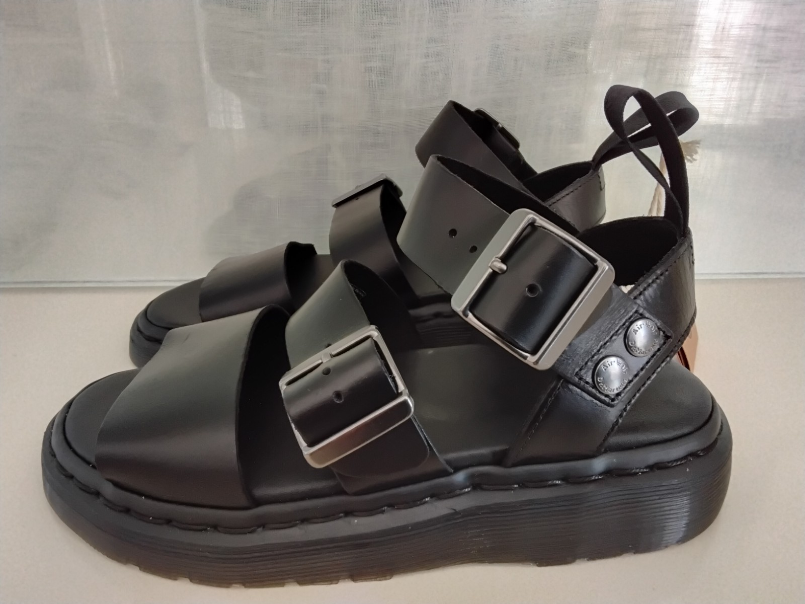 Dr. Martens Gryphon Brando Gladiator Sandals in Black EU 37 Women’s Size 6