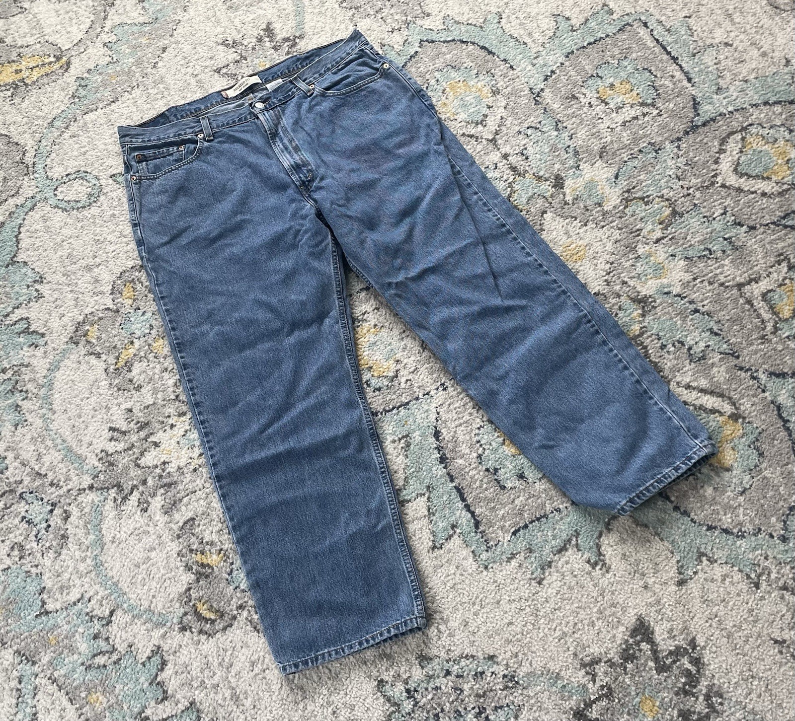 Levi’s 500 Series Relaxed Fit Straight Blue Cotton Denim Men’s Jeans