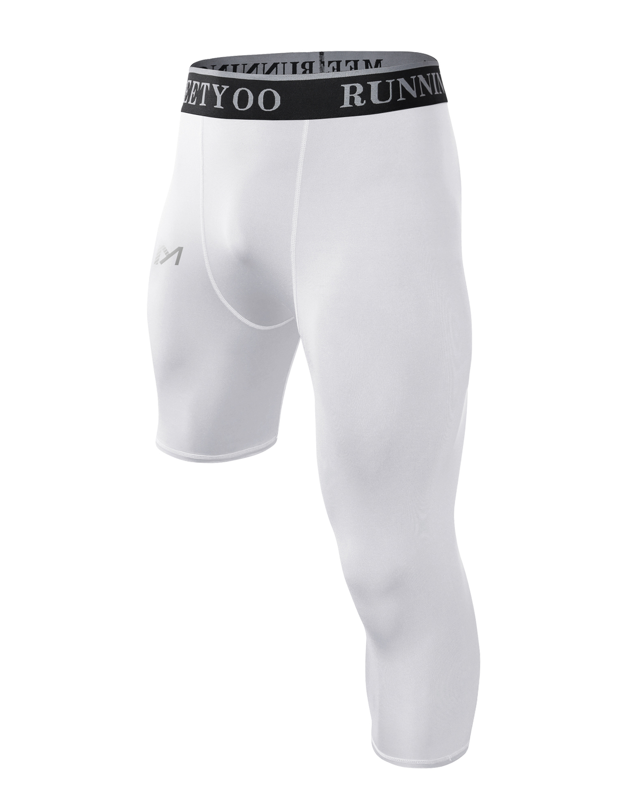 One Leg Compression Tights Full Length for Basketball Single Leg Long Pants