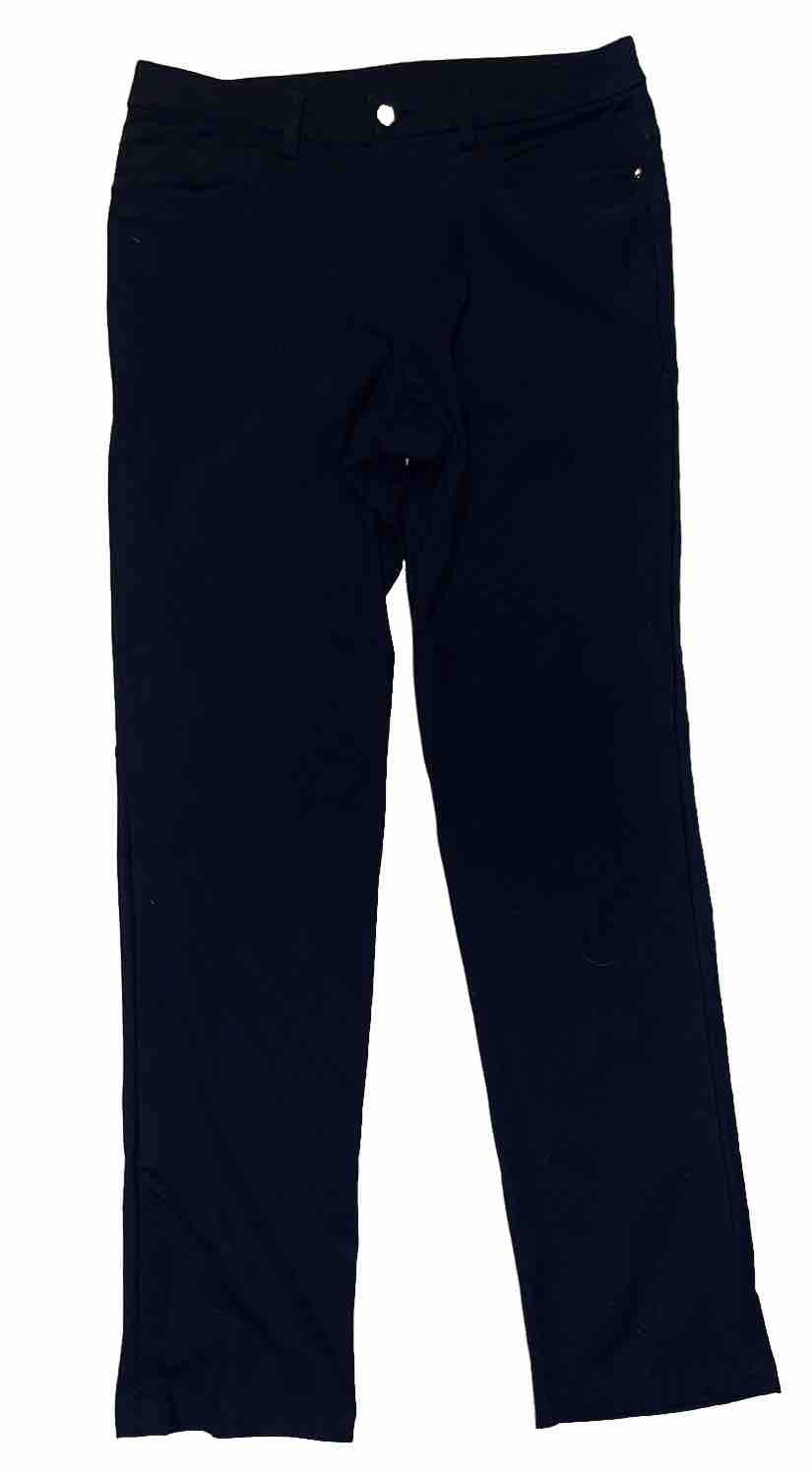 Lululemon ABC Mens 30X32 Classic Warpstreme Performance Stretch Pants Navy Blue