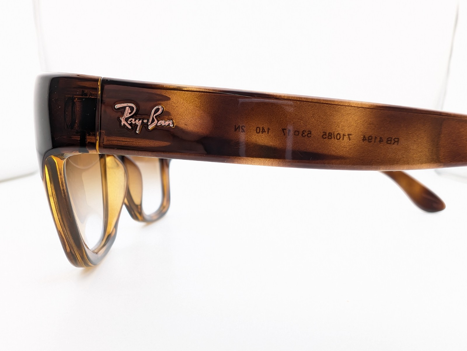 Ray-Ban Sunglasses, RB 4194 710/85 2N Polished Light Havana, 53-17-140, Plastic