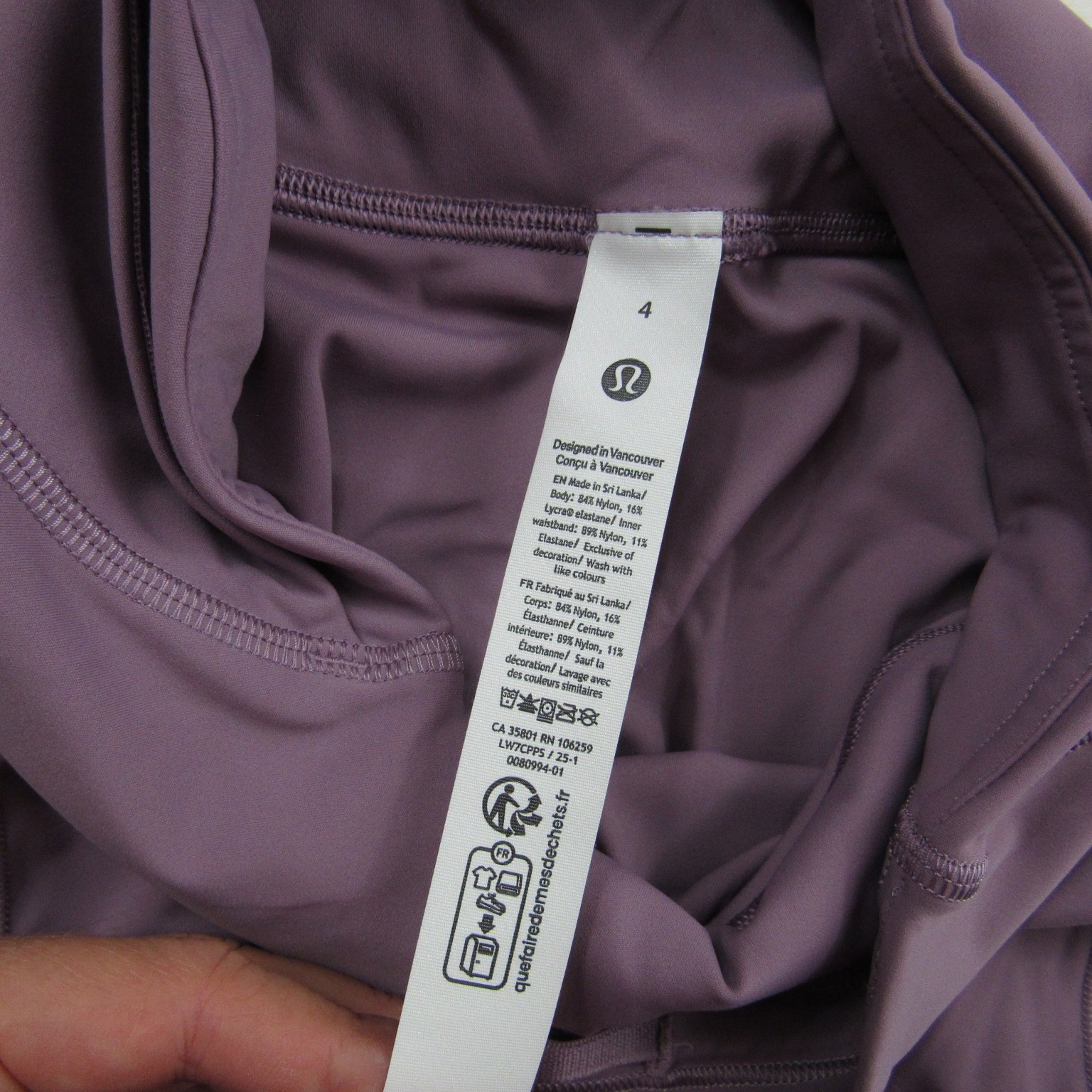 Lululemon Shorts Womens 4 Purple Align Athleisure Gym Yoga Active Stretch