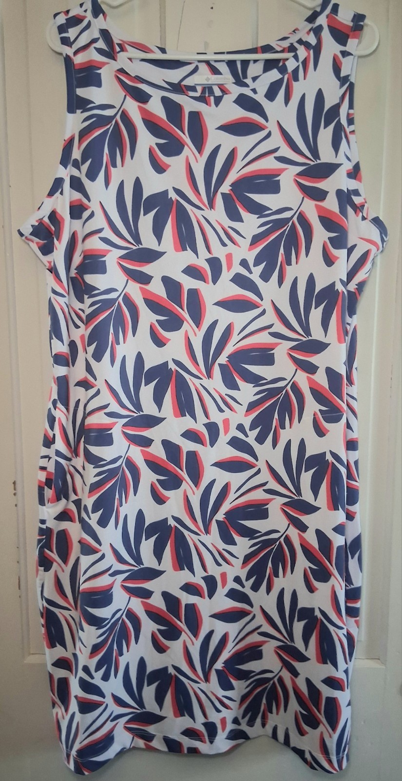 Womens Columbia Size XXL Red White And Blue Dress