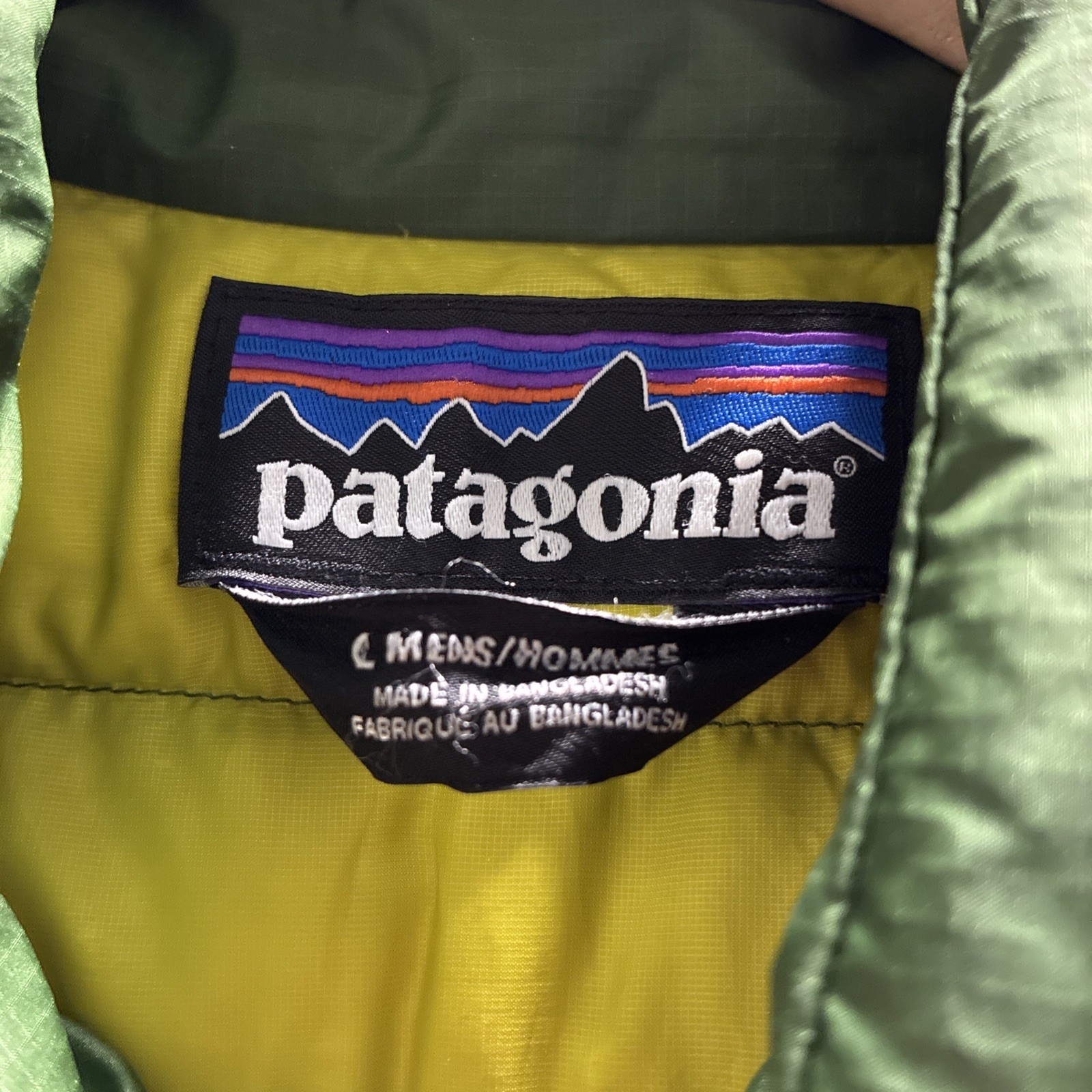 Patagonia Down Sweater Jacket Insulated Mens Green Nano Puff Puffer (SEE PICS)