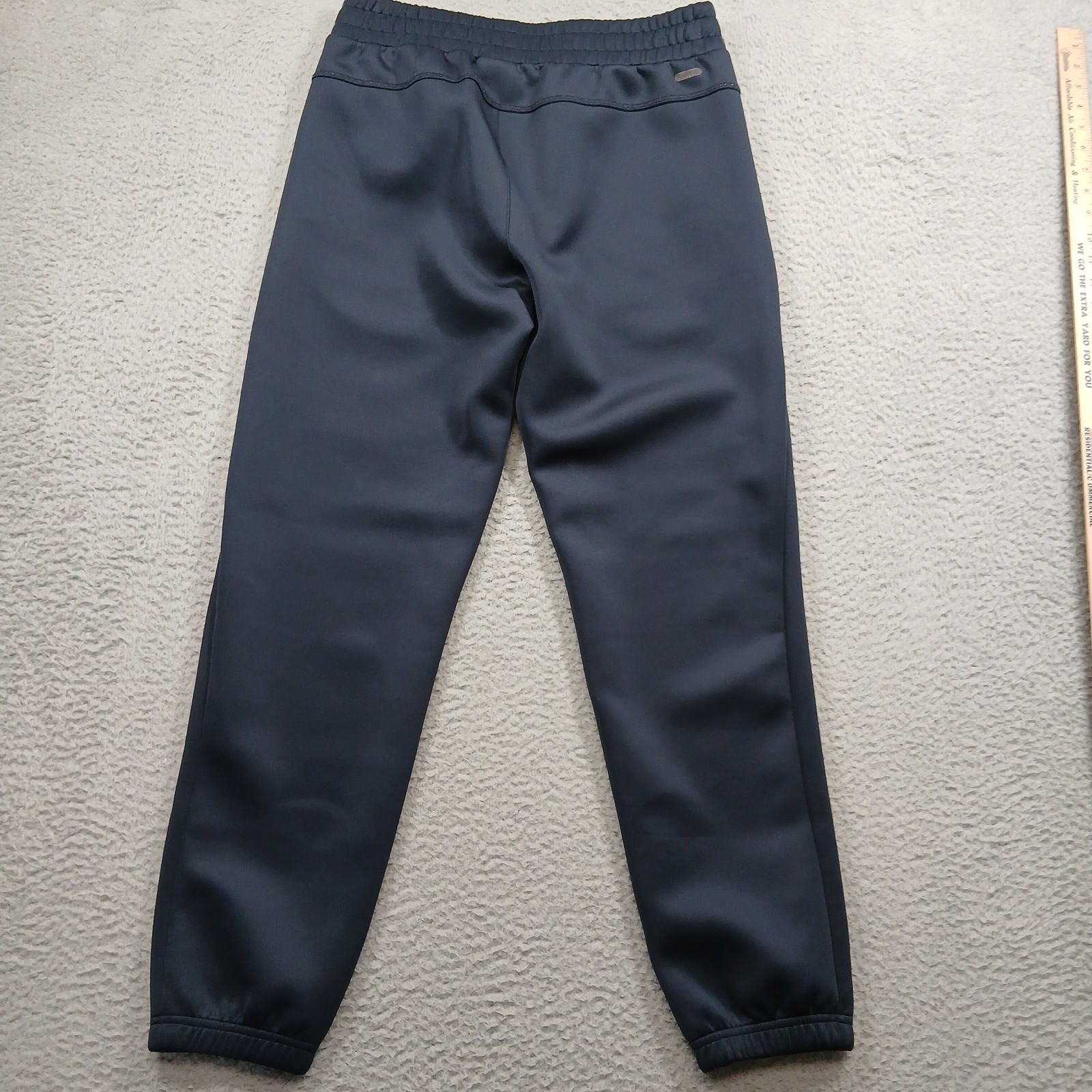 Spyder Active Mens Jogger Pants Medium Navy Blue Fleece Lined Zip Pockets EUC