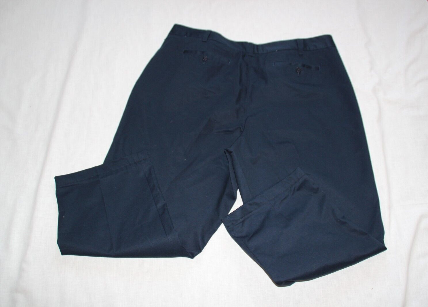 Lands’ End Women’s Chino Pants 22W Plus Size Navy Oeko-Tex Button Zip Fly Crop