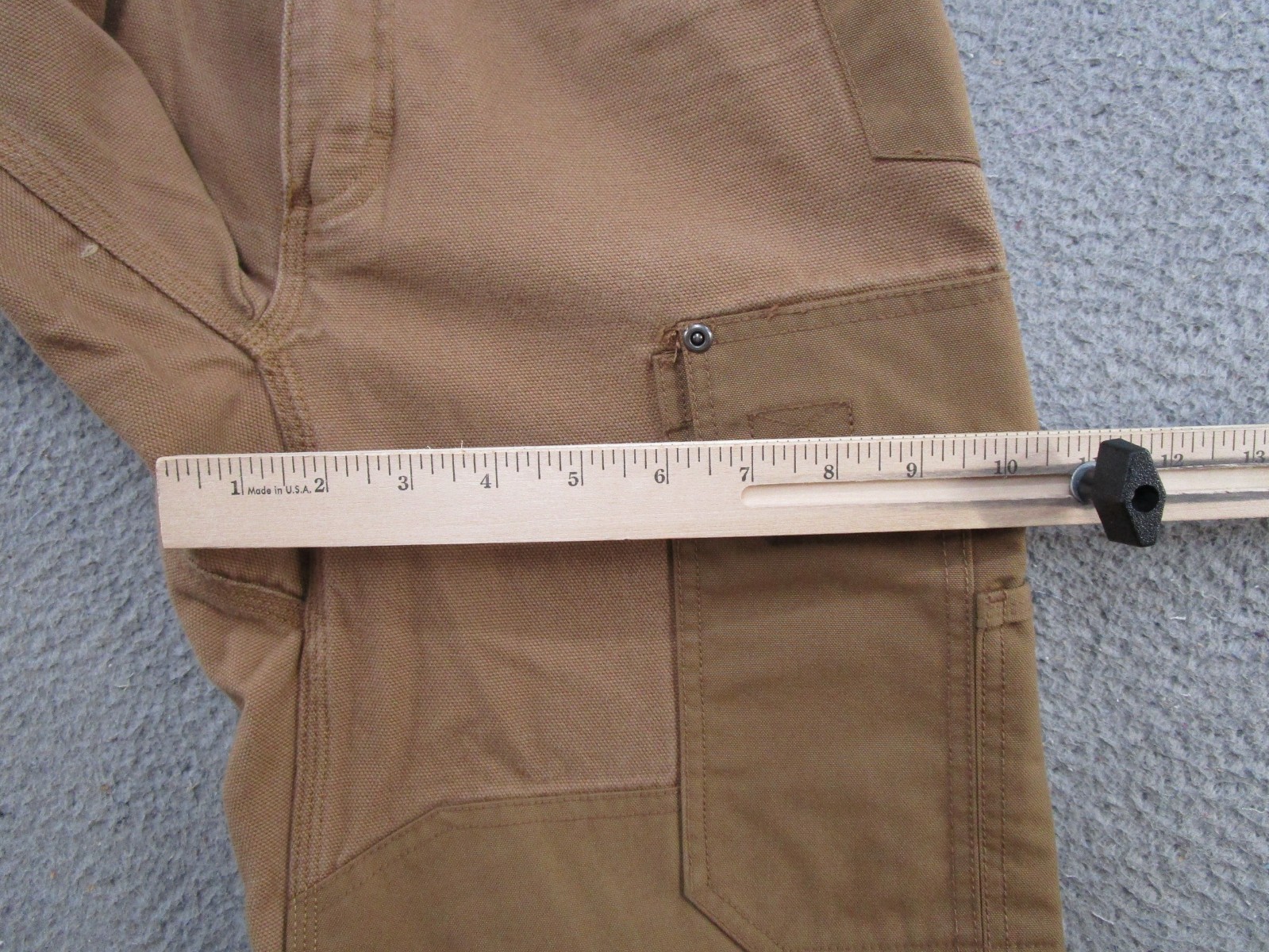 Duluth Ultimate Fire Hose Work Pants Mens 30×30 Cargo Canvas Double Knee EUC
