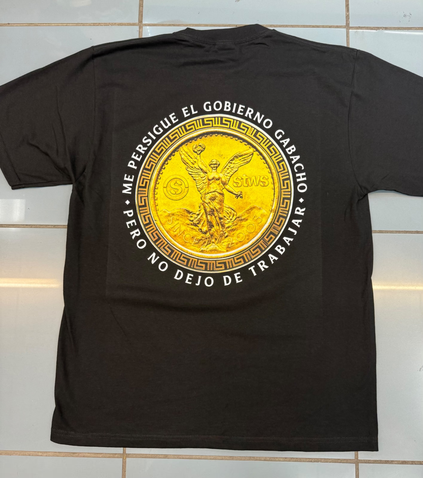 Streetwise CENTENARIO Graphic T-Shirt Black M-L-XL-2XL-3XL-4XL-5XL