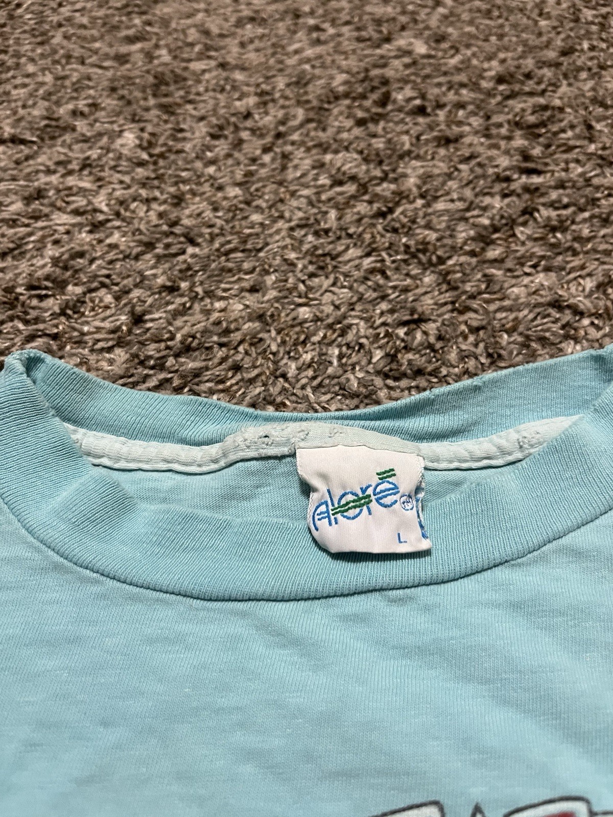 Vintage 80’s Single Stitch Bear Whiz Beer Humor Promo Blue T Shirt Size Large